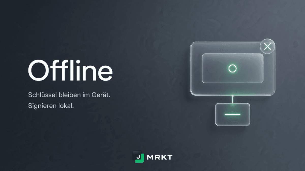 Magazin-Cover Offline: Glas-Panel mit Gerät ohne Netz — Illustration, kein Produktfoto